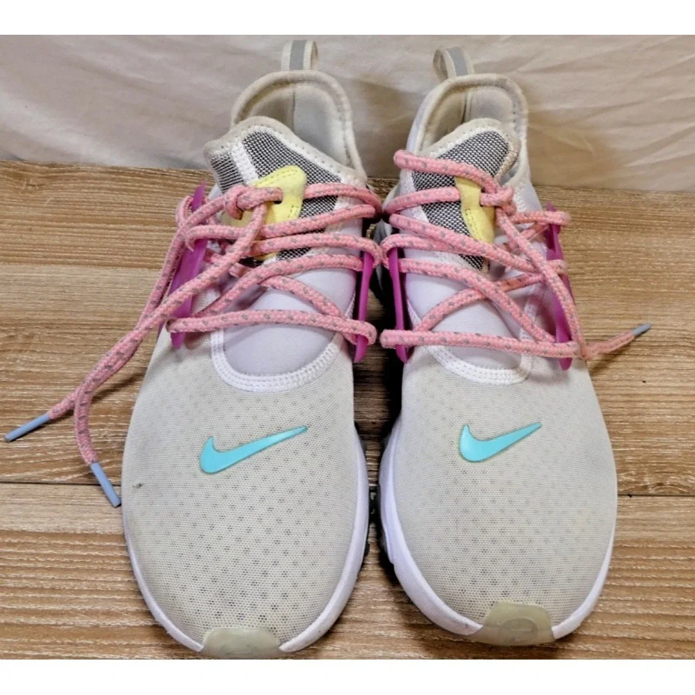 Nike React Presto Shoes Sneakers White/Hyper Violet CD9015-101 Women's Sz US 8.5